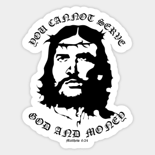 Jesus Christ Che Guevara Revolutionary Matthew 6:24 Sticker